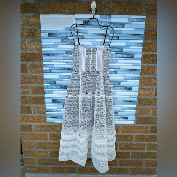 MARISSA WEBB WHITE LACE 'VANESSA' MIDI DRESS XS - Picture 3 of 17
